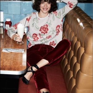 Sezane Bordeaux Trousers